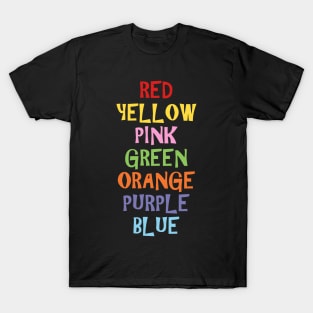Rainbow words T-Shirt